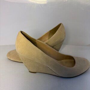Cole Haan Size 7.5 Suede Wedge Pumps